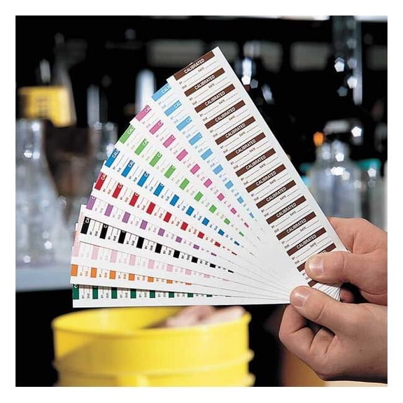Stranco Calibration Label Color Pack,ENG,PK182 TCSL1-COLOR-PACK