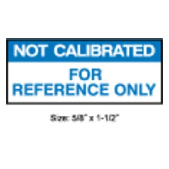 Stranco Calibration Label, ENG, Blue/White, PK350 TC-90002