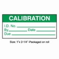 thumbnail image 1 of Stranco Calibration Label,ENG,Green/White,PK250 TC3-21002-R250, 1 of 1
