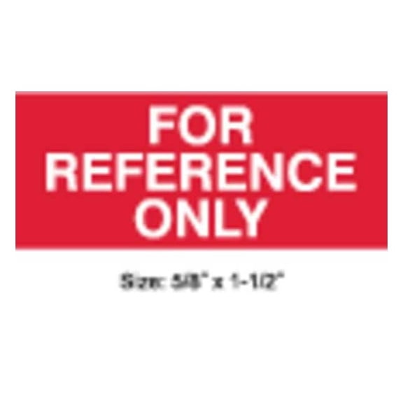 Stranco Calibration Label, ENG, White/Red, PK350 TC-10936