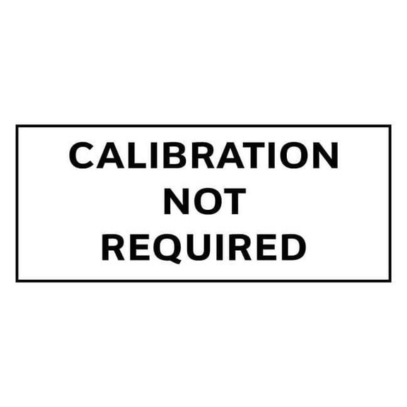 Stranco Calibration Label,English,5/8in H,PK350, TCSL2-21005 TCSL2-21005