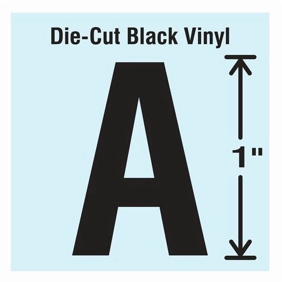 Stranco Die Cut Letter Label, A, 10 Cards,PK10 DBV-1-A-10