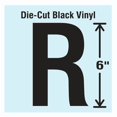 thumbnail image 1 of Stranco Letter Label, Vinyl, 6 in H, 3-1/2 in W DBV-SINGLE-6-R, 1 of 1