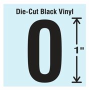 Stranco Die Cut Number Label, 0, 10 Cards,PK10 DBV-1-0-10