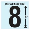 thumbnail image 1 of Stranco Number Label, Vinyl, 6 in H, 3-1/4 in W DBV-SINGLE-6-8, 1 of 1