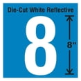 thumbnail image 1 of Stranco Number Label, Vinyl, 8 in H, 4-3/4 in W DWR-SINGLE-8-8, 1 of 1