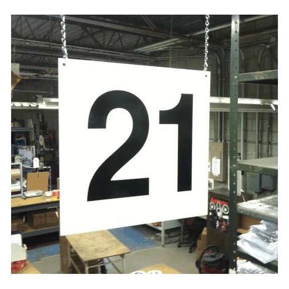 Stranco Hanging Aisle Sign,Legend 21 HPS-FS1212-21