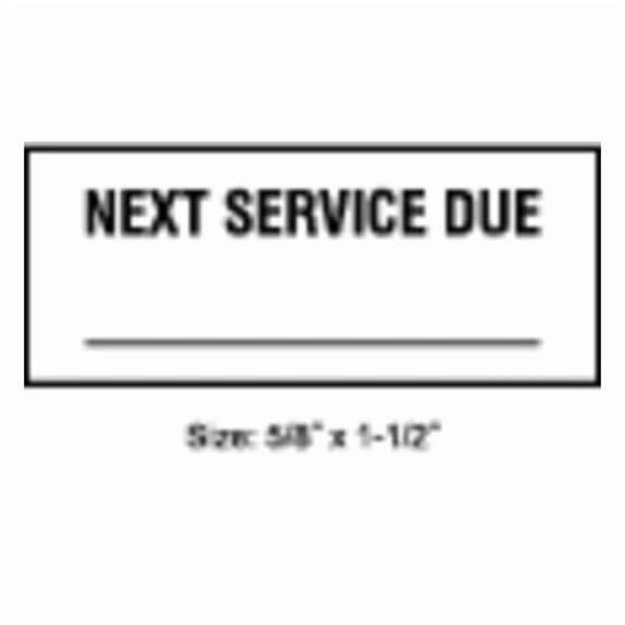 Stranco Inspection Label, ENG, Maintenance, PK350, TC-10703 TC-10703
