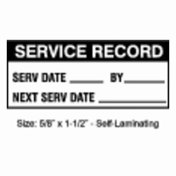 Stranco Inspection Label, ENG, Maintenance, PK350, TCSL2-20901 TCSL2-20901