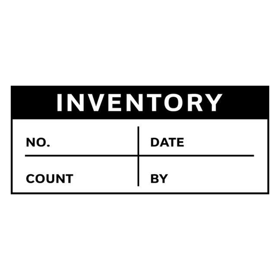 Stranco Inventory Label, White, Polyester, PK350 TC-10743