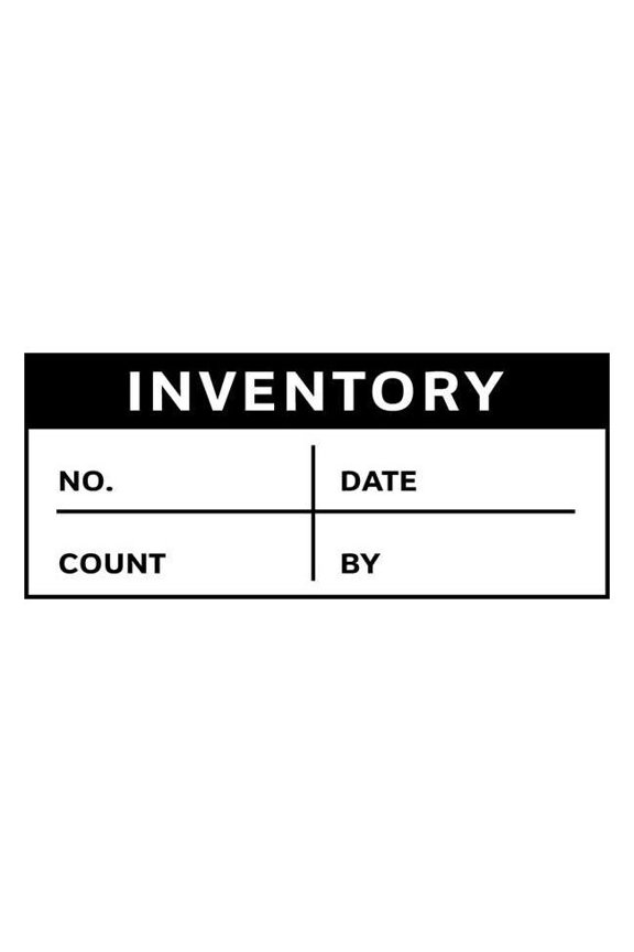 Inventory Label, White, Polyester, PK350 TC-10743