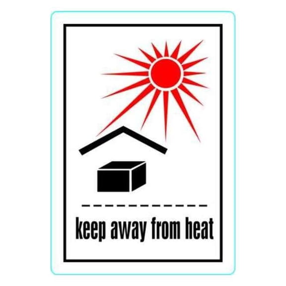 Stranco Label,Keep Away from Heat,100 Labels HMSL-3506-P100