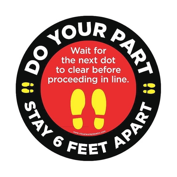 Stranco Safety Sign,12"H,12"W,Vinyl,Circle FS-12-908