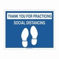 thumbnail image 1 of Stranco Social Distancing Sign,14"H,18"W,English FS-1418-002, 1 of 1