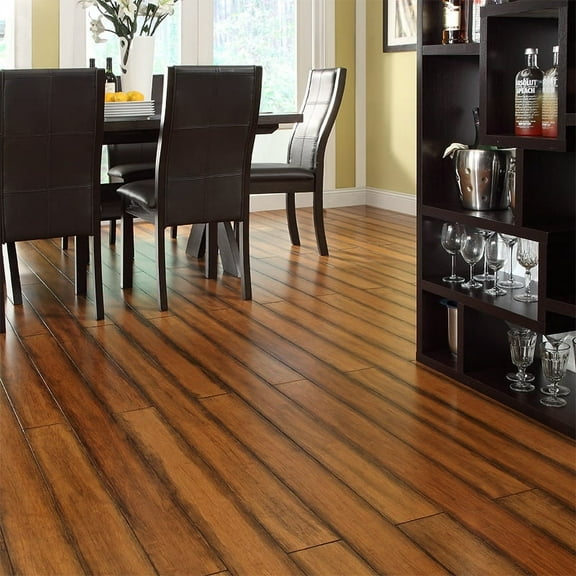 Strand Bamboo Rustic Toffee HDF Eng Click 3/8 x 5 x 4ft - 26.05 sqft.