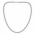 thumbnail image 1 of Strand Necklace 2-2.5mm Black Onyx Gemstones 22 Inches Long with 14k Yellow Gold Clasp, 1 of 2