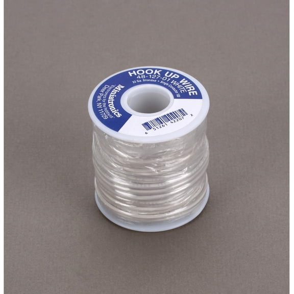 Stranded Wire 22 Gauge White MNT4812701 Electrical & Electronics