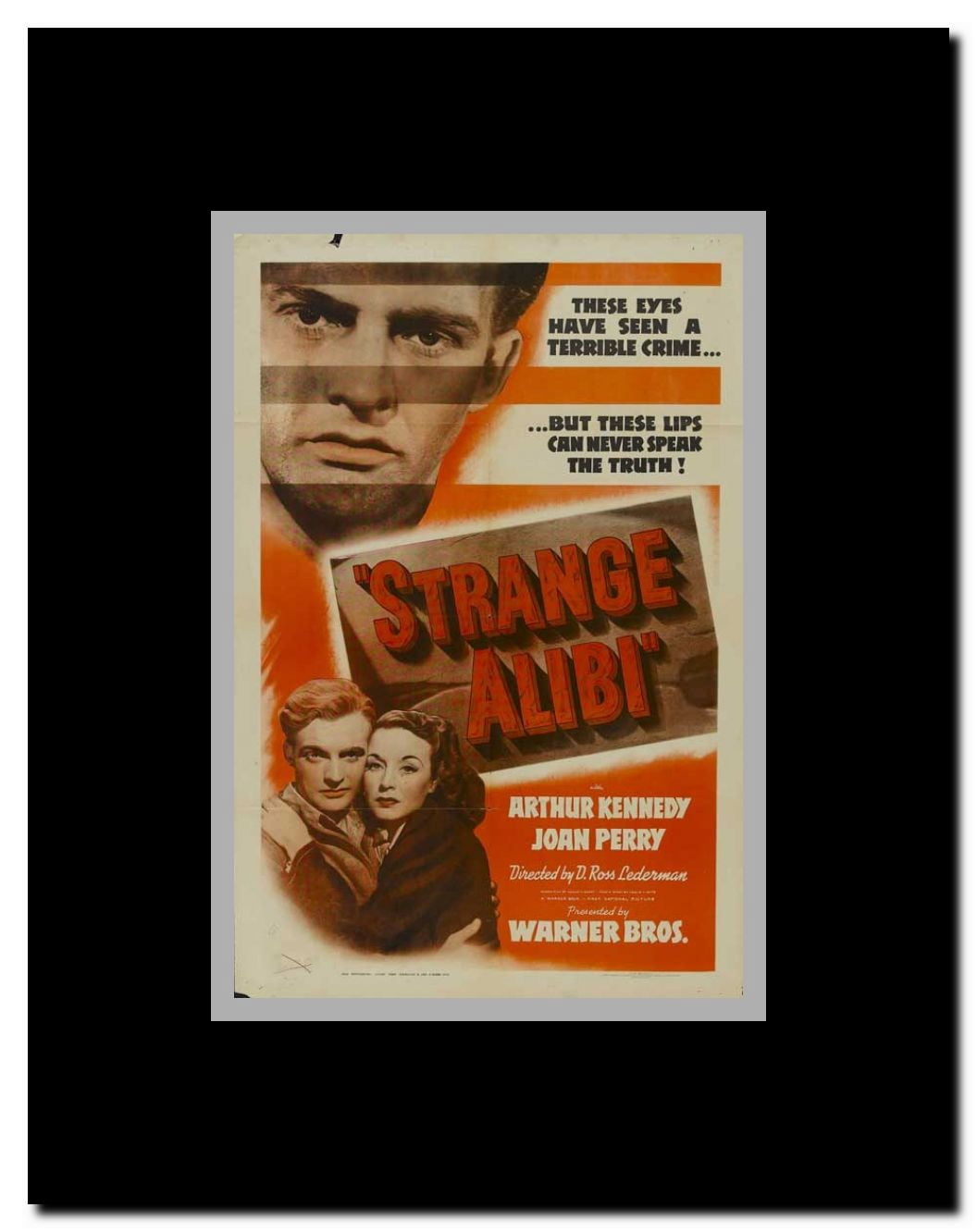 Strange Alibi Framed Movie Poster