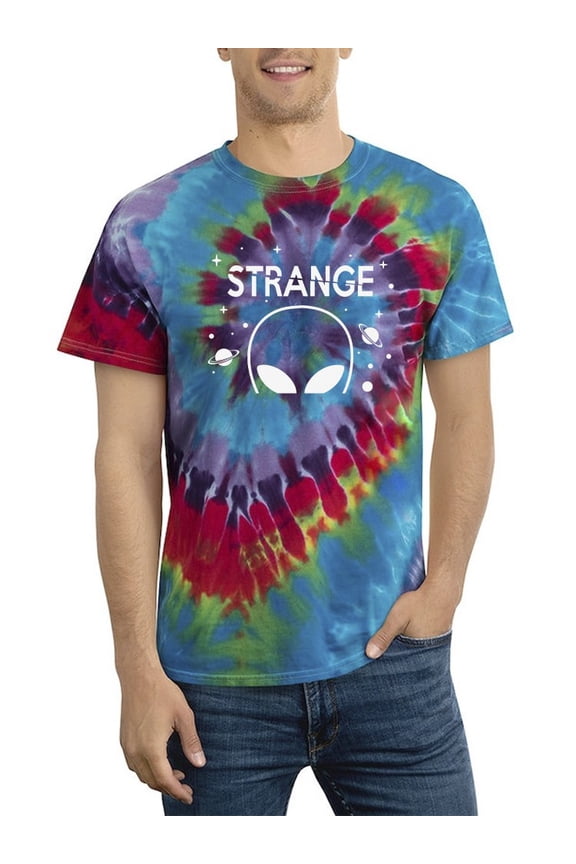 Strange Alien Tie Dye Spiral Men -Smartprints Designs, Male Medium