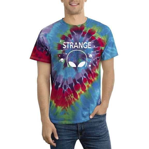Strange Alien Tie Dye Spiral Men -Smartprints Designs, Male x-Large