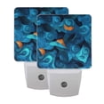 thumbnail image 1 of Strange Blue Shapes LED Night Light with Smart Sensor Plug Into Wall Dusk to Dawn 2 packs, 1 of 7