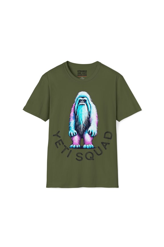 Gear's Winter Yeti Tee - Neon Yeti Squad Design - Medium