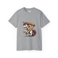 thumbnail image 1 of Strange & Cozy Pizza Pegasus Parade, Ethical Cotton, S-3XL Tee, 1 of 4