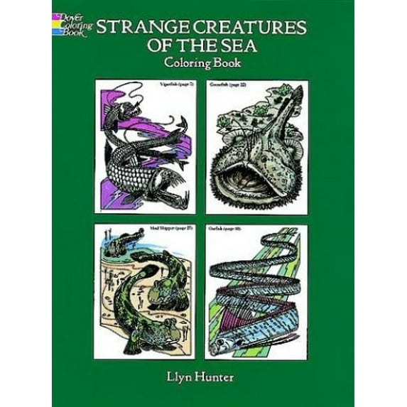 Pre-Owned Strange Creatures of the Sea Colouring Book Paperback