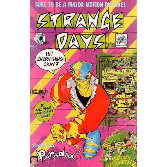 Strange Days #3 VF ; Eclipse Comic Book