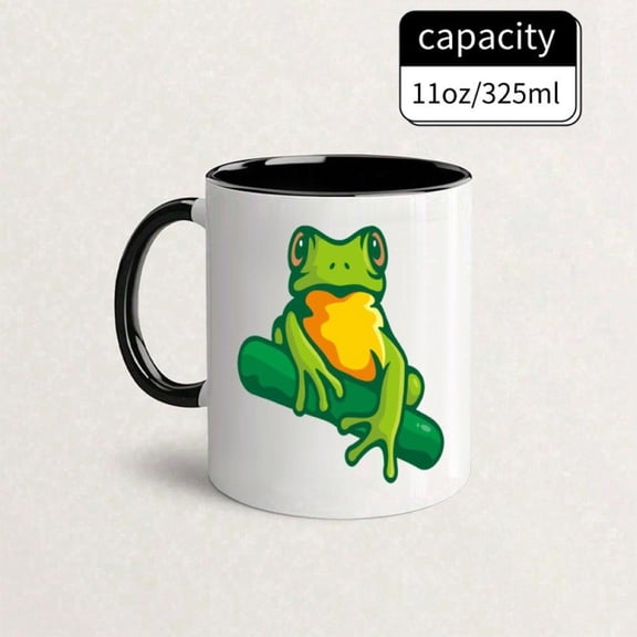 Strange Frog Ceramic Mug Funny Quirky Frog Design Coffee Cup with Frog Bug Eyes Microwave Tea Cocoa Cup s Birthday Christmas Suitable Home Office Use