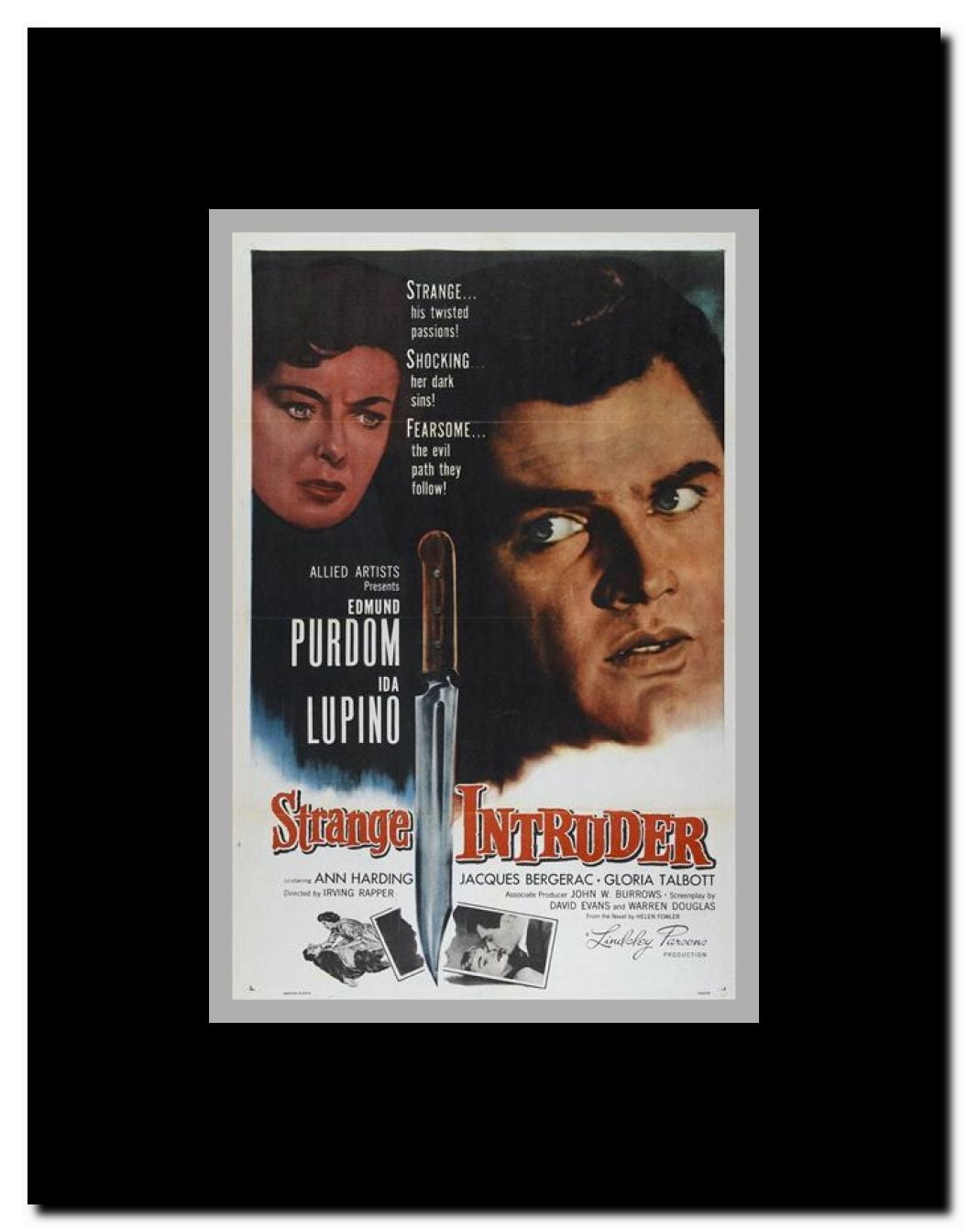 Strange Intruder Framed Movie Poster