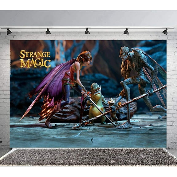 Strange Magic Backdrop Banner Party Supplies Poster Movie Theme Background for Photography Birthday Decorations