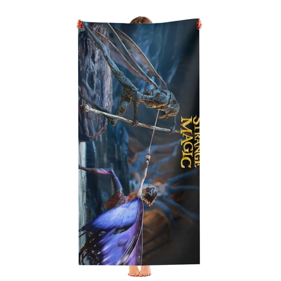 Strange Magic Beach Towel 30"x64"for Women Girls Boys Teenager Men Quick Drying Microfiber Birthday Gift