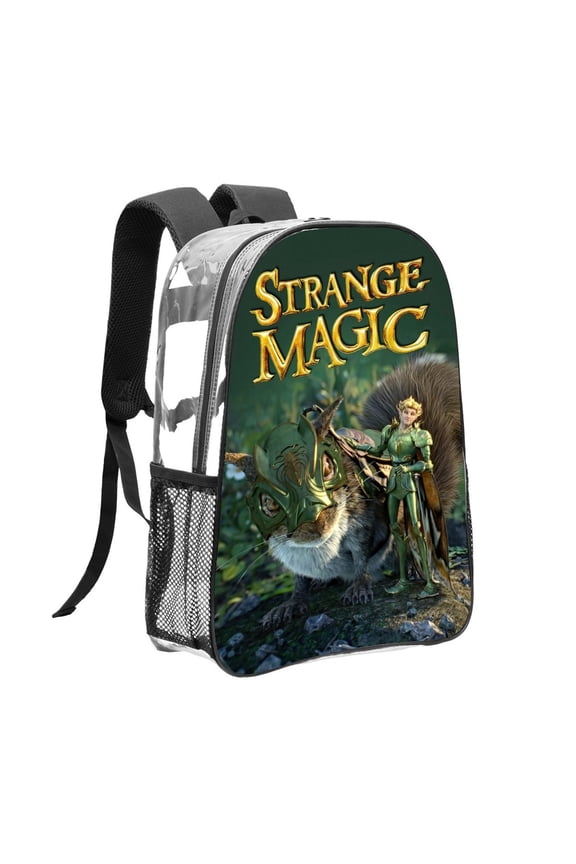 Strange Magic Pattern Transparent Backpack Lightweight And fashionable Showcasing Personality And Leading The Trend