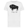 thumbnail image 1 of Strange Night Buffalo T-Shirt Men -Image by Shutterstock, Male Large, 1 of 2
