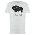 thumbnail image 1 of Strange Night Buffalo T-Shirt Men -Image by Shutterstock, Male Large, 1 of 2