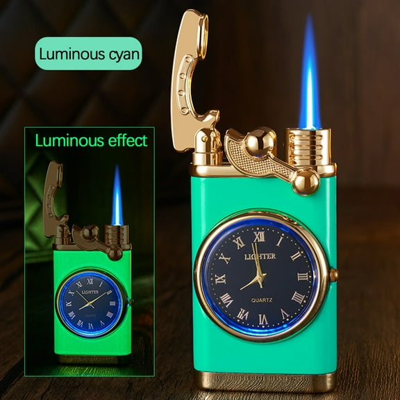 Strange Rocker Arm Lighter with LED Lamp, Multi-function Watch Lighter, Creative Luminous Direct Charge