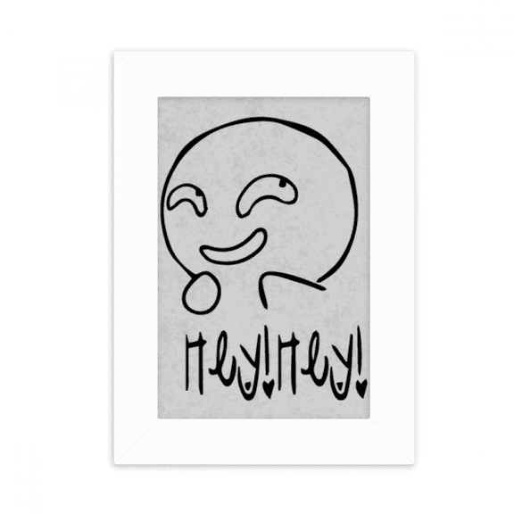 Strange Sle Black Cute Chat Happy Desktop Photo Frame Picture Display Decoration Art Painting