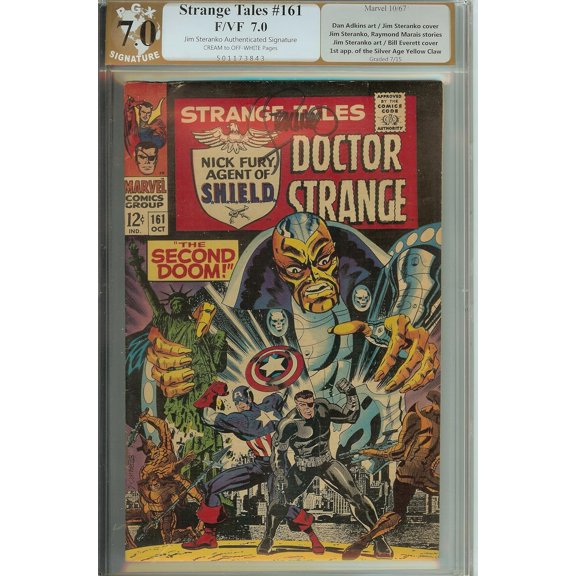 Strange Tales #161 Signed Jim Steranko PGX 8.5