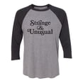 thumbnail image 1 of Strange & Unusual Unisex 3/4 Sleeve Baseball Raglan Tee, 1 of 2