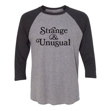 Strange & Unusual Unisex 3/4 Sleeve Baseball Raglan Tee