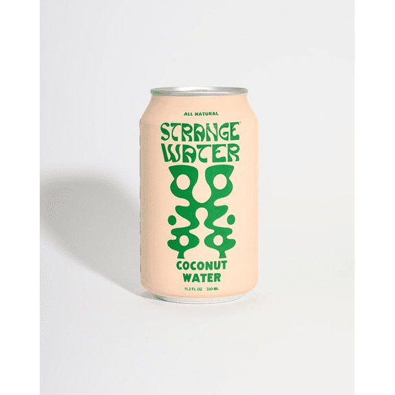 Strange Water Coconut Water, 11.2 fl oz Cans, 8 Pack