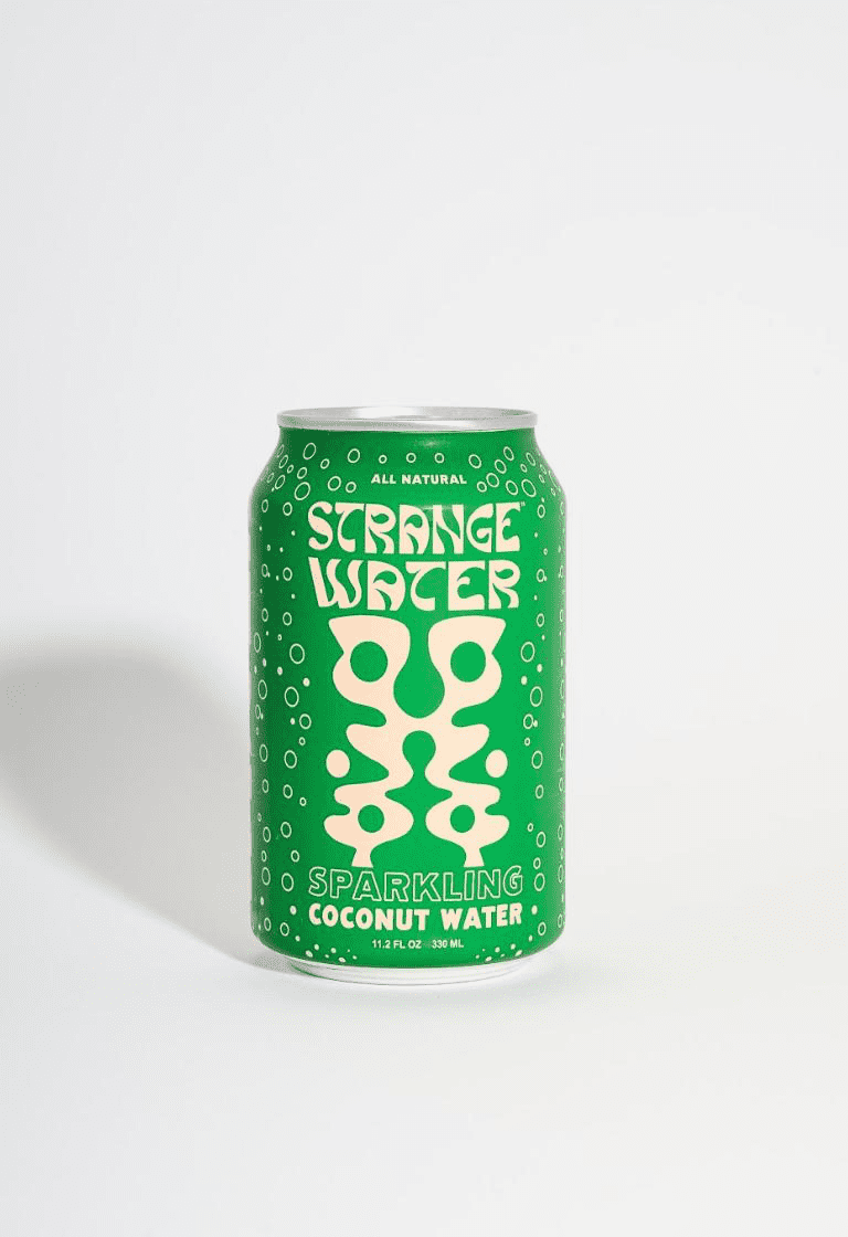 Strange Water Sparkling Coconut Water, 11.2 fl oz Cans, 8 Pack