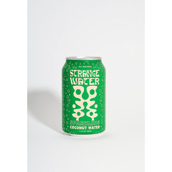 Strange Water Sparkling Coconut Water, 11.2 fl oz Cans, 8 Pack