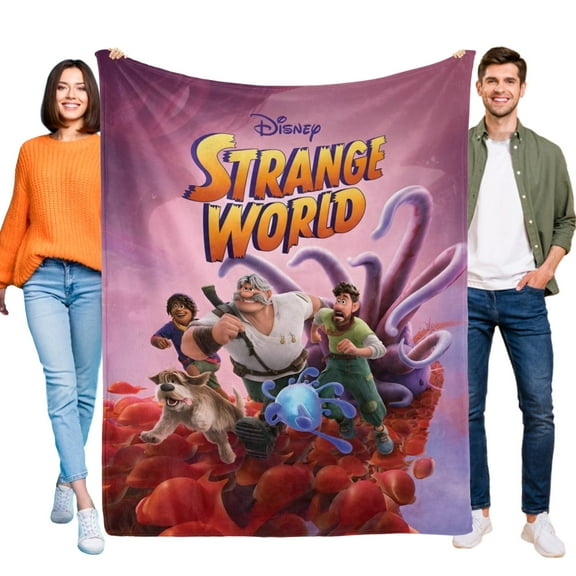 Strange World Blanket for Kids, Soft Warm Flannel Throw Blanket for Boys Girls, 30x40 Inch Small Blanket for Sofa Couch Gifts Home Decor