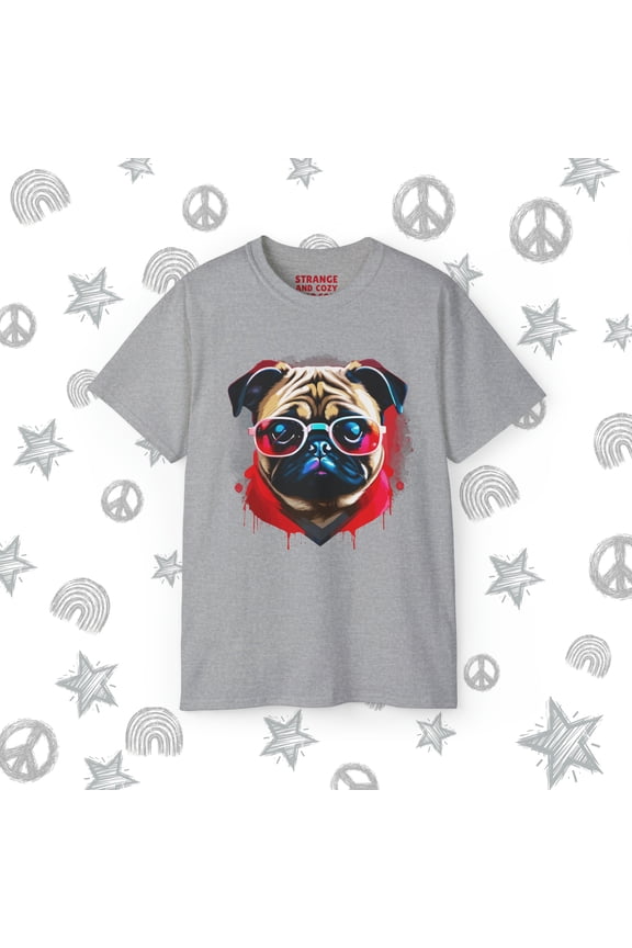 Gear Nonchalant Pug Graphic Tee, Sizes S-5XL