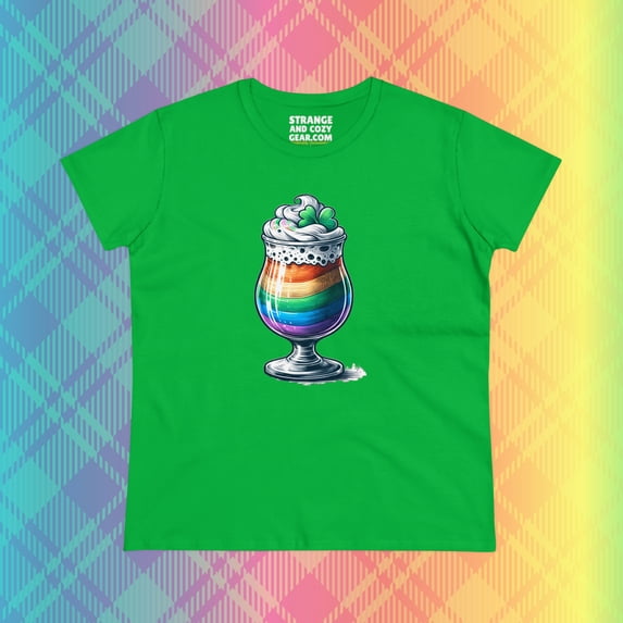 Strange and Cozy St. Patrick's Irish Delight Women's Cotton Tee, S - 3XL