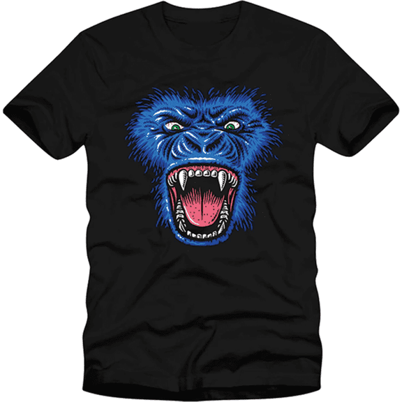 StrangeLove Ape Short Sleeve T-Shirt Black, Small, Men's