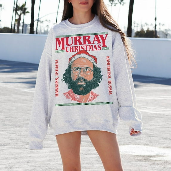 Stranger Christmas Sweatshirt, Funny Murray Hawkins Ugly Xmas Sweater Unisex All Size