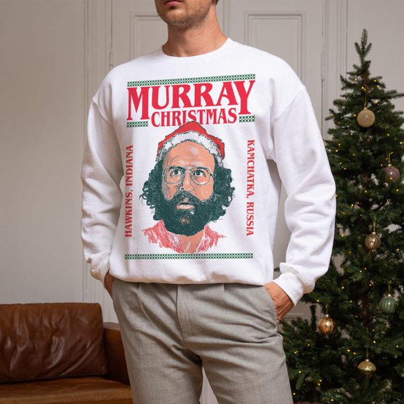 Stranger Christmas Sweatshirt, Funny Murray Hawkins Ugly Xmas Sweater Unisex All Size